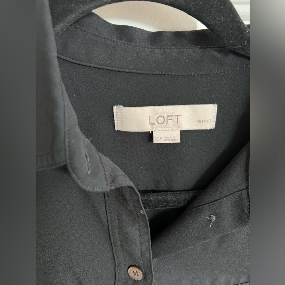 Loft black button up - Picture 2 of 3